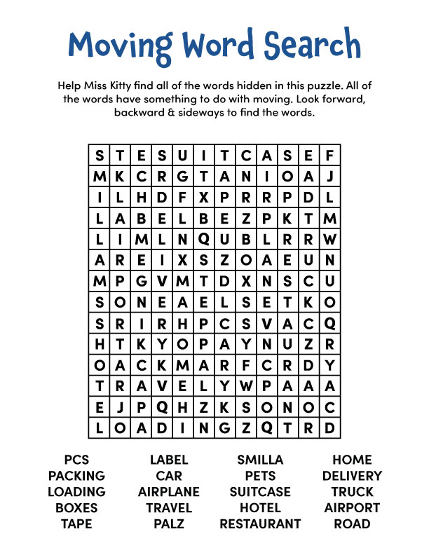 Moving-Word-Search