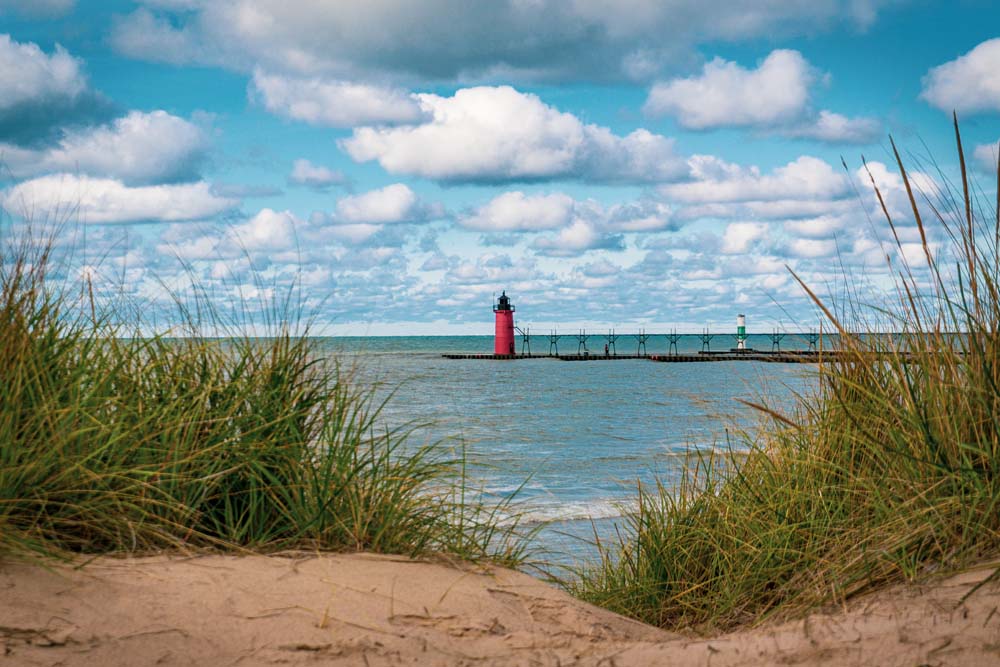 Dune,Grass,With,Lighthouse,South,Haven,Michigan,Lake,Michigan,Shoreline | PCS Adventures Dune,Grass,With,Lighthouse,South,Haven,Michigan,Lake,Michigan,Shoreline | PCS Adventures